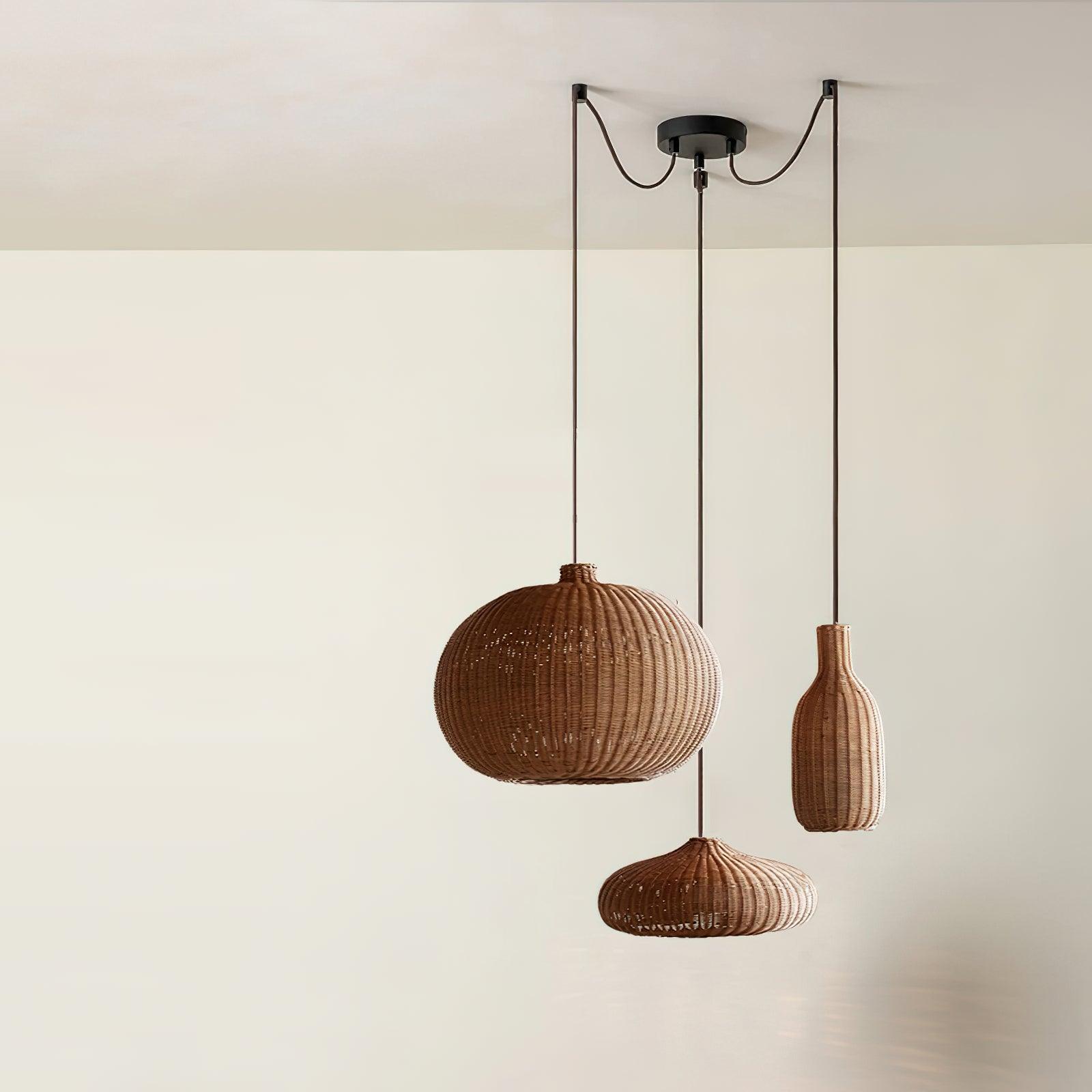 Vintage Rattan Pendant Lamp - Lamp Outdoor