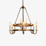 Vintara Brass Candle Chandelier - Lamp Outdoor