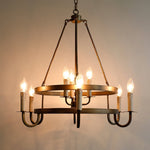 Vintara Brass Candle Chandelier - Lamp Outdoor