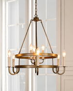 Vintara Brass Candle Chandelier - Lamp Outdoor