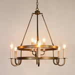 Vintara Brass Candle Chandelier - Lamp Outdoor