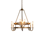 Vintara Brass Candle Chandelier - Lamp Outdoor