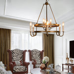 Vintara Brass Candle Chandelier - Lamp Outdoor