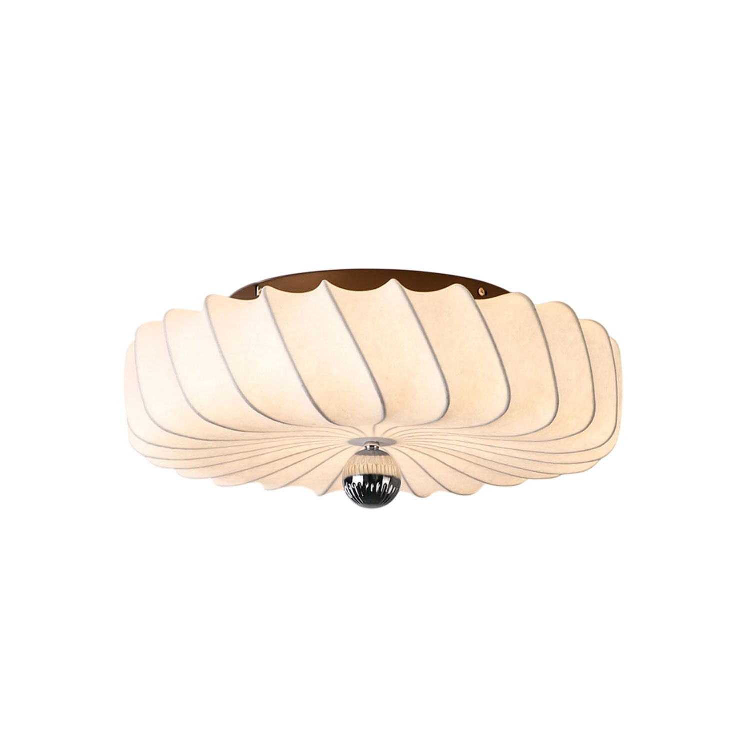 Zelore Swirl Fabric Bronze Pendant Light - Lamp Outdoor