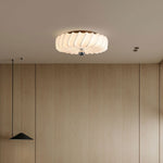 Zelore Swirl Fabric Bronze Pendant Light - Lamp Outdoor