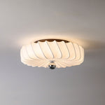 Zelore Swirl Fabric Bronze Pendant Light - Lamp Outdoor