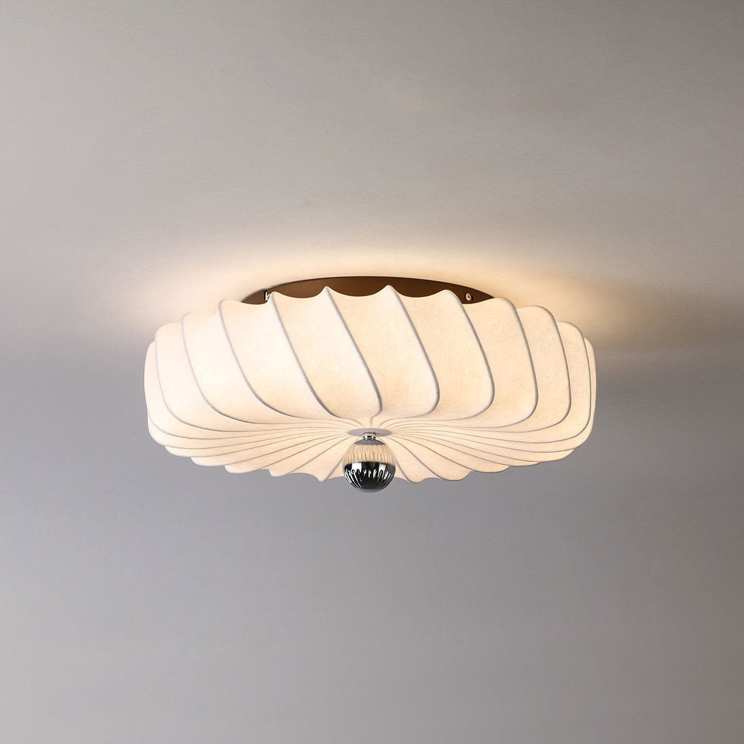 Zelore Swirl Fabric Bronze Pendant Light - Lamp Outdoor