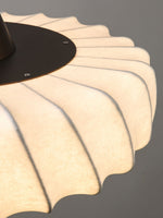 Zelore Swirl Fabric Bronze Pendant Light - Lamp Outdoor