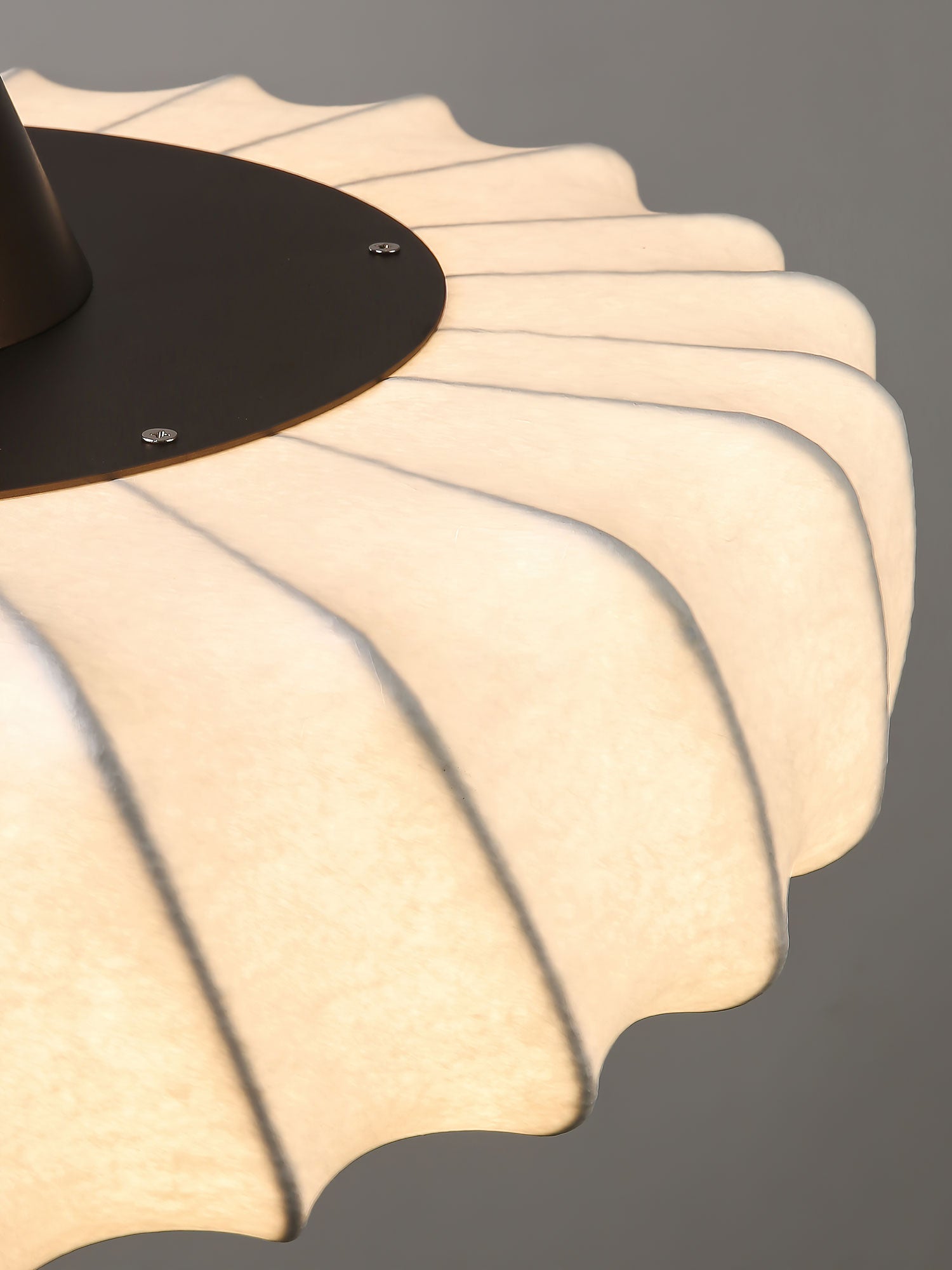 Zelore Swirl Fabric Bronze Pendant Light - Lamp Outdoor