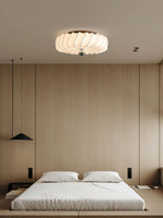 Zelore Swirl Fabric Bronze Pendant Light - Lamp Outdoor