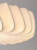 Zelore Swirl Fabric Bronze Pendant Light - Lamp Outdoor