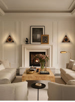 Pyramid Rustic Marble Wall Light - Lamp Outdoor