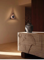 Pyramid Rustic Marble Wall Light - Lamp Outdoor