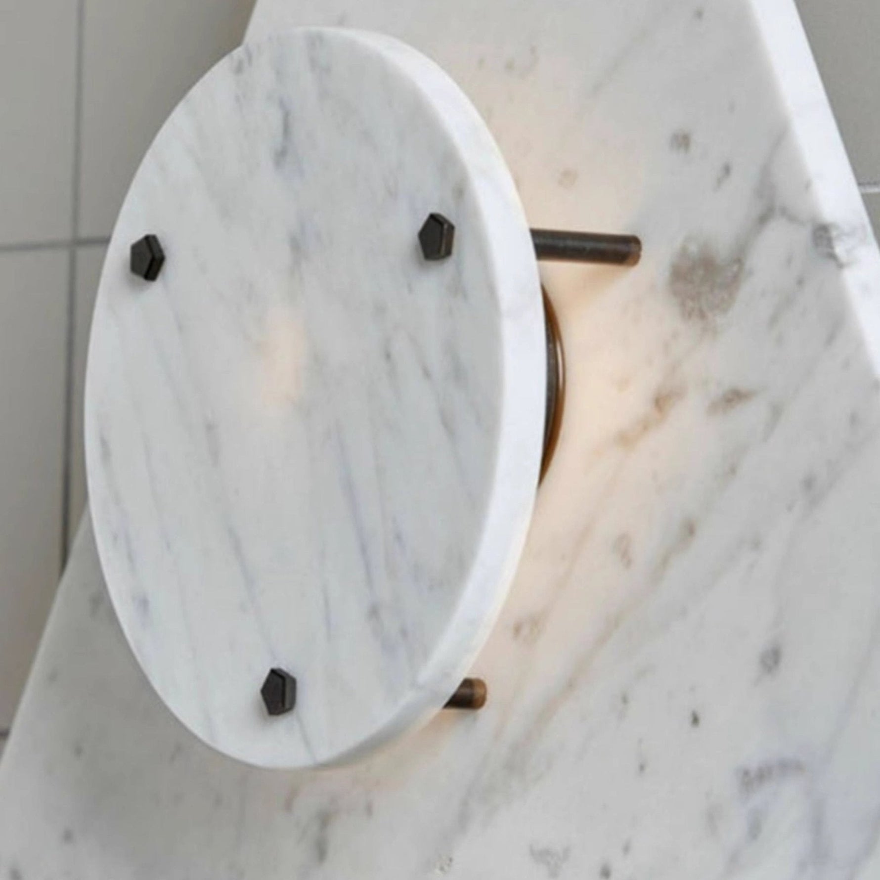 Pyramid Rustic Marble Wall Light - Lamp Outdoor