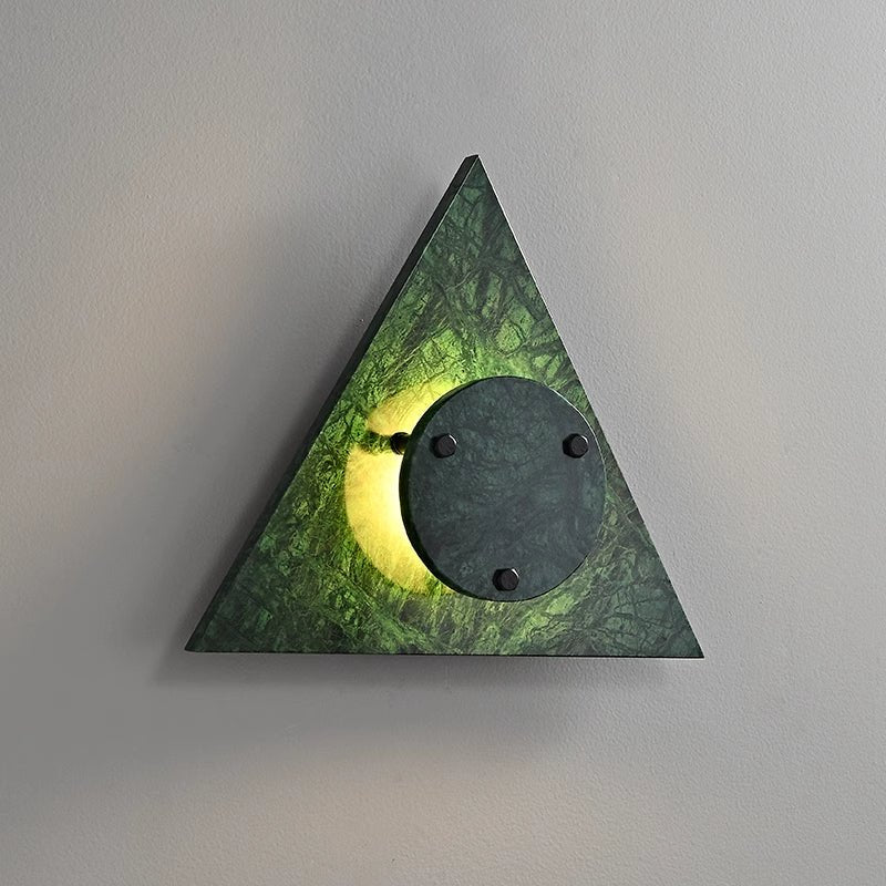 Pyramid Rustic Marble Wall Light - Lamp Outdoor
