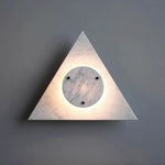 Pyramid Rustic Marble Wall Light - Lamp Outdoor