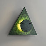 Pyramid Rustic Marble Wall Light - Lamp Outdoor