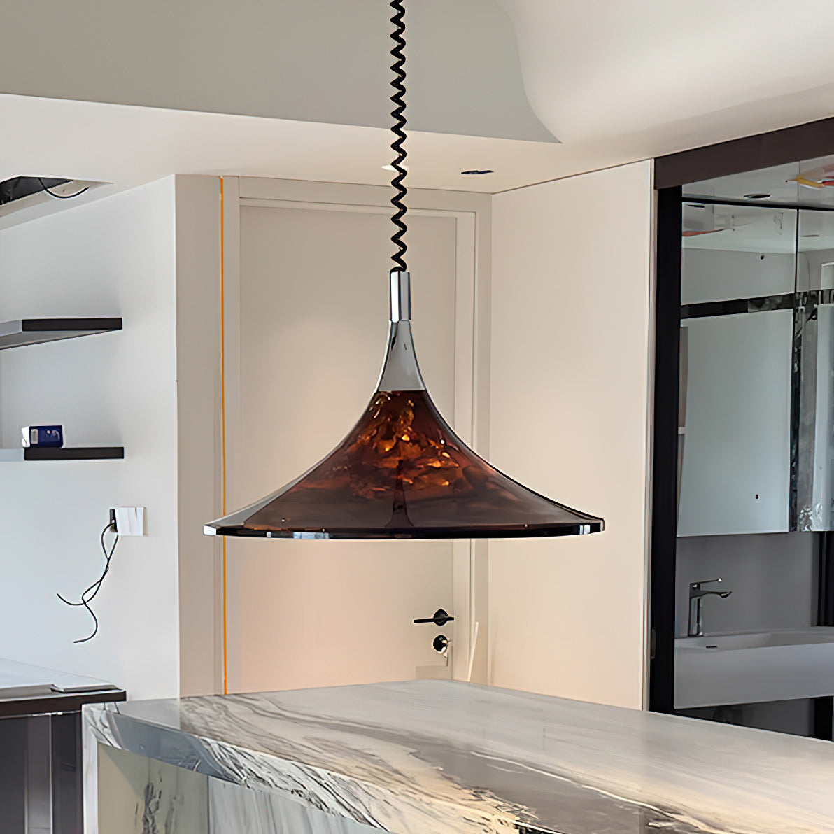 Viron Modern Plexiglass Pendant Light