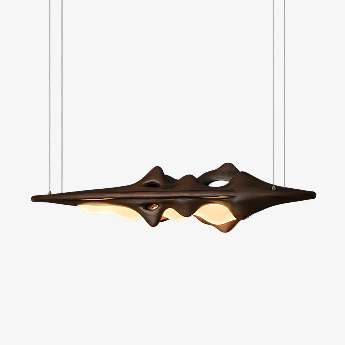 Ulsorira Topographic Wood Pendant Light - Lamp Outdoor