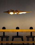 Ulsorira Topographic Wood Pendant Light - Lamp Outdoor