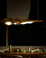 Ulsorira Topographic Wood Pendant Light - Lamp Outdoor