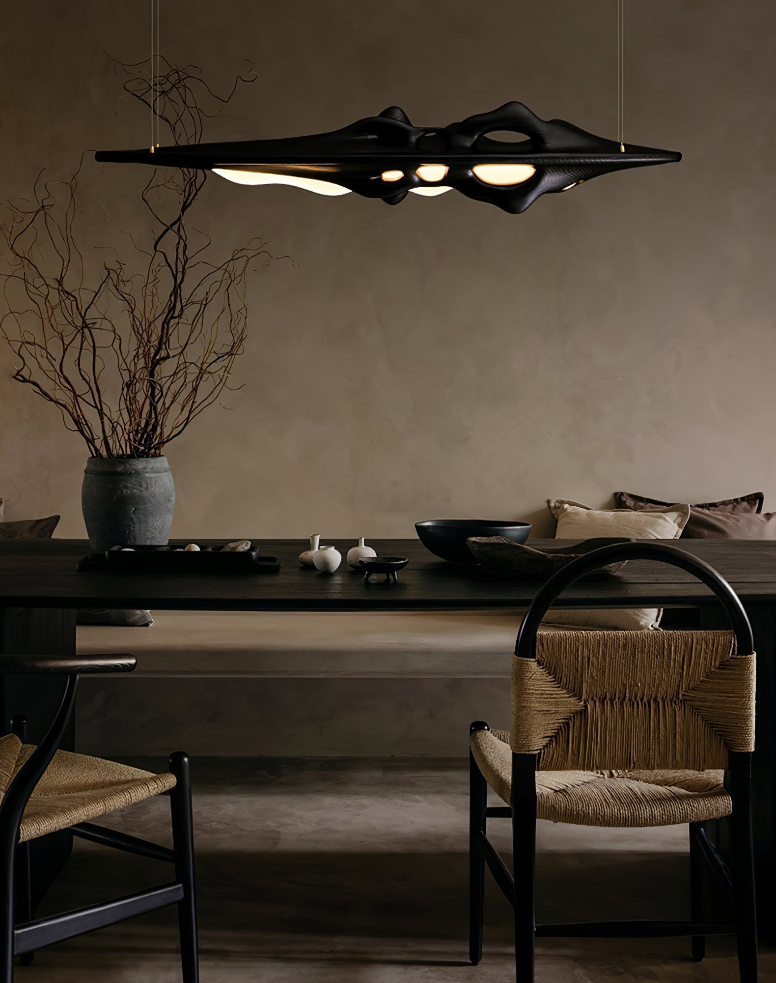 Ulsorira Topographic Wood Pendant Light - Lamp Outdoor