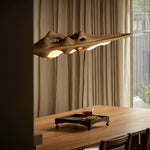 Ulsorira Topographic Wood Pendant Light - Lamp Outdoor