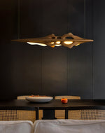 Ulsorira Topographic Wood Pendant Light - Lamp Outdoor