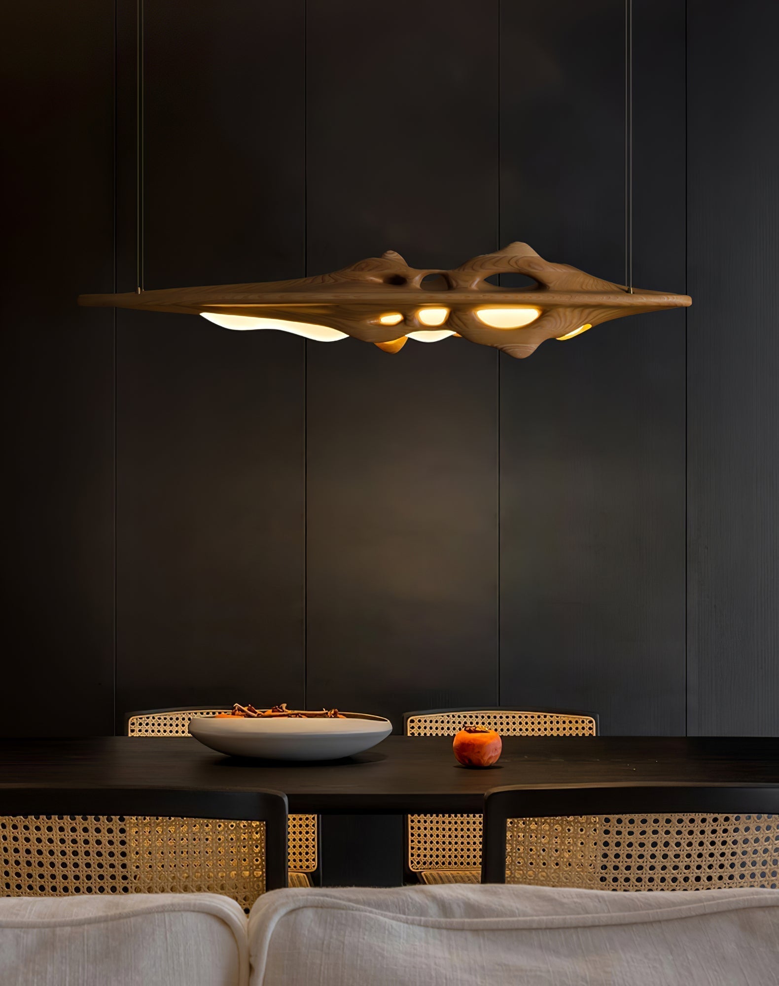 Ulsorira Topographic Wood Pendant Light - Lamp Outdoor