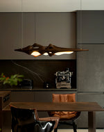 Ulsorira Topographic Wood Pendant Light - Lamp Outdoor