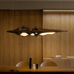 Ulsorira Topographic Wood Pendant Light - Lamp Outdoor