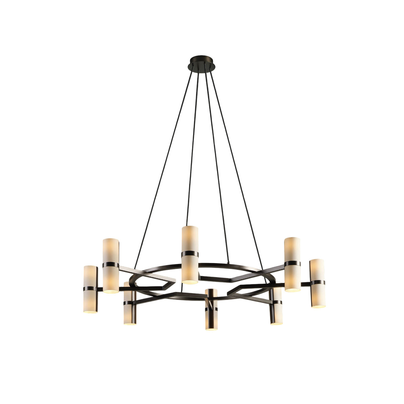 Voltaire Contemporary Brass Chandelier