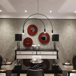 Solara Pendant Lamp Overlapping Cylinder Minimalist Dining Room - Letslighting