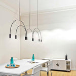 Solara Pendant Lamp Overlapping Cylinder Minimalist Dining Room - Letslighting