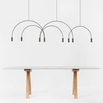Solara Pendant Lamp Overlapping Cylinder Minimalist Dining Room - Letslighting