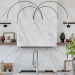 Solara Pendant Lamp Overlapping Cylinder Minimalist Dining Room - Letslighting