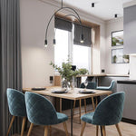 Solara Pendant Lamp Overlapping Cylinder Minimalist Dining Room - Letslighting