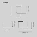 Clen Modern Linear Pendant Light Double Frame, Black/Gold - Lamp Outdoor