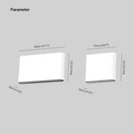 Bastro Modern Rectagulart Waterproof Outdoor Wall Lamp, Black/White - Lamp Outdoor