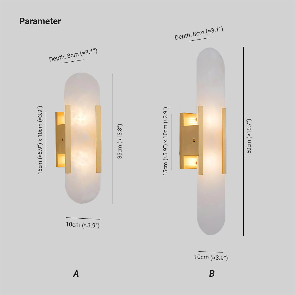 Veo Luxury Alabaster Wall Lamp - Lamp Outdoor