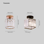 Stonel Modern Metal/Crystal Ceiling Light, 3 Colors - Lamp Outdoor