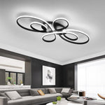 Brisa Modern LED Multi Rings Flush Mount Ceiling Light, Brown/White - Lamp Outdoor