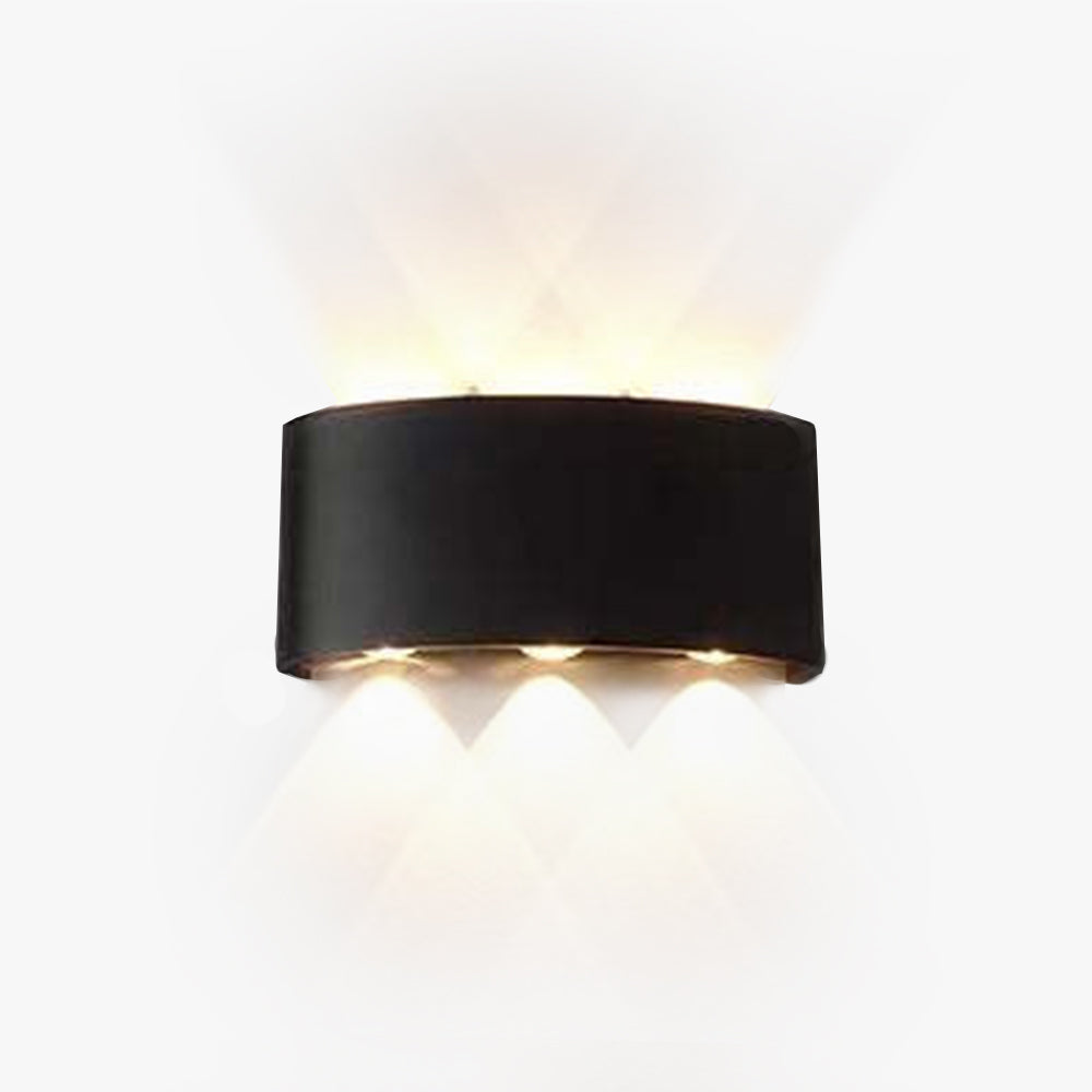 Ray Modern Rectangular Metal Outdoor Wall Lamp Water-Wave - Lamp Outdoor