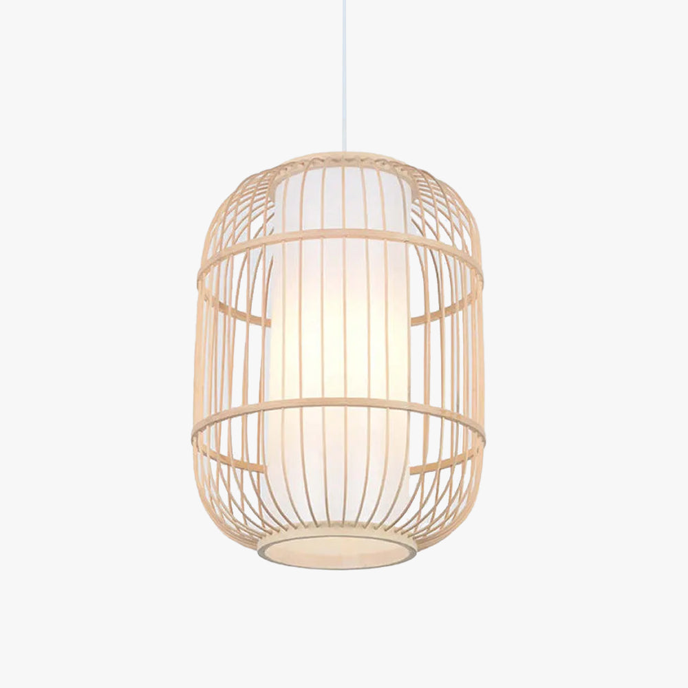 Kuro Hand-Woven Knitted Rattan Bamboo Vintage Pendant Light - Lamp Outdoor
