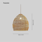 Lian Rattan Bamboo Lampshade Hand Knitted Pendant Light - Lamp Outdoor