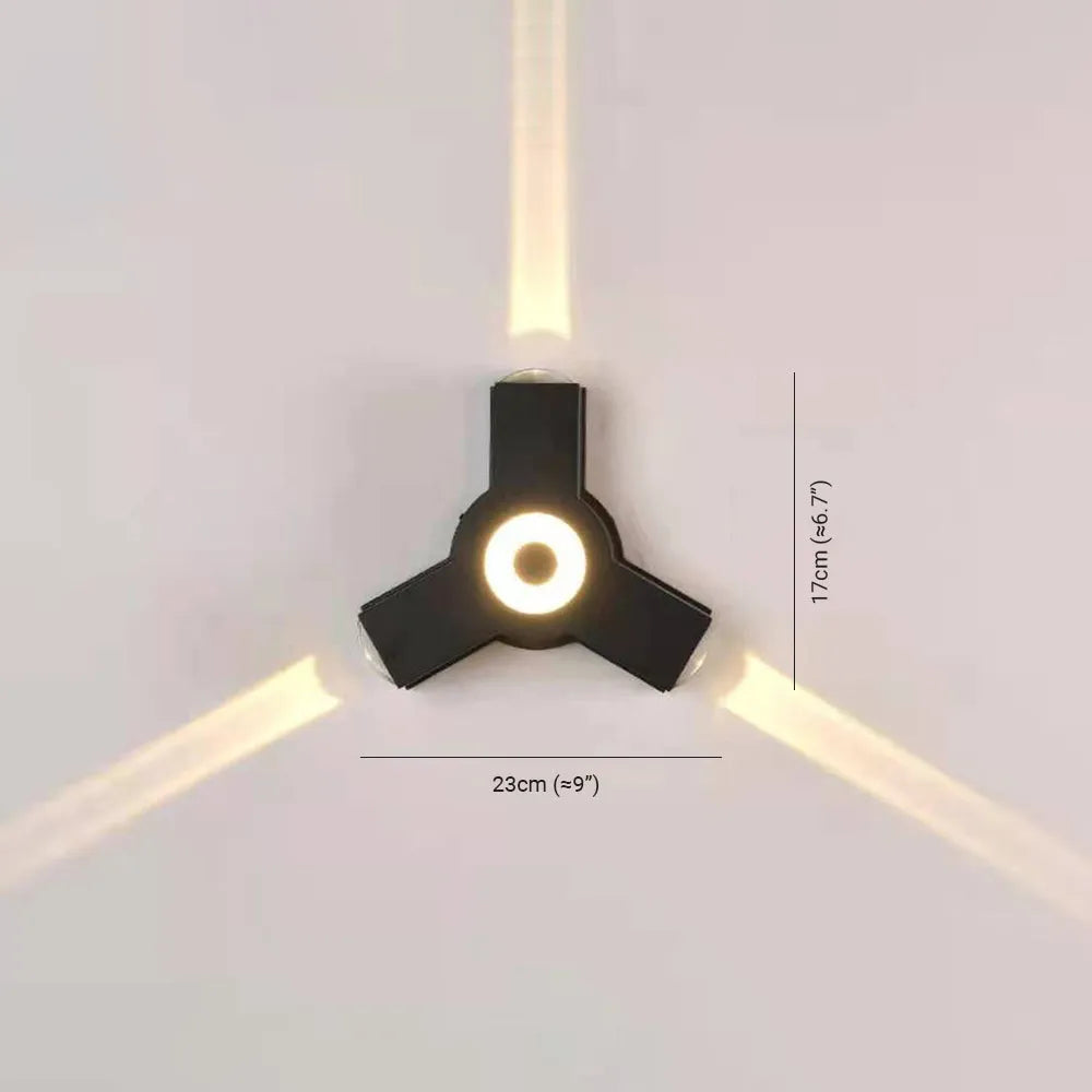 Ovelo Modern Waterproof Minimalist Cross Outdoor Wall Light Garden/Corridor - Lamp Outdoor