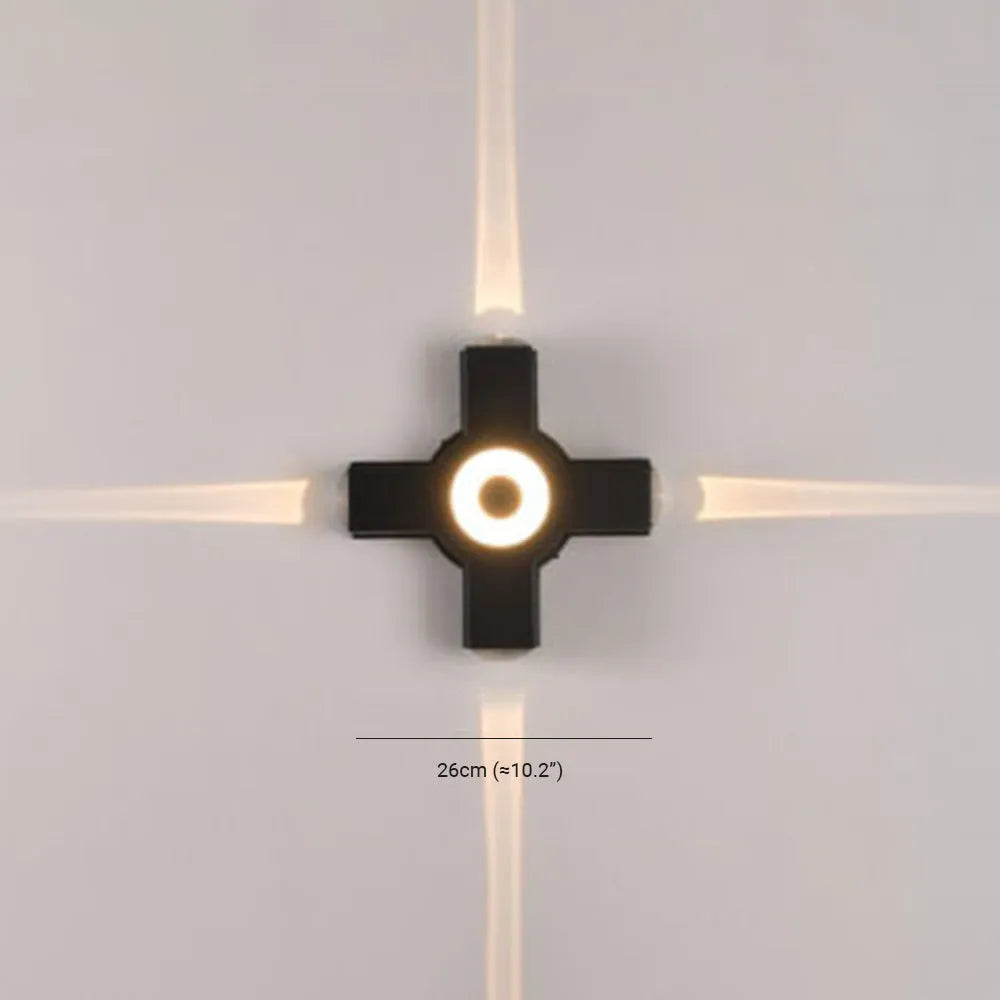 Ovelo Modern Waterproof Minimalist Cross Outdoor Wall Light Garden/Corridor - Lamp Outdoor