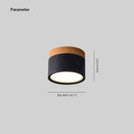 Jojo Cylindrical Flush Mount Ceiling Light - Lamp Outdoor