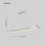 Junel Minimalist Oval Interior Hanging Pendant Light - Lamp Outdoor