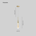 Kristy Pendant Light Crystal & Glass Droplet, Gold - Lamp Outdoor